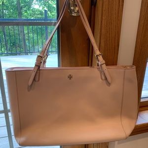 Tory Burch York Tote, Saffiano Leather, Light Oak